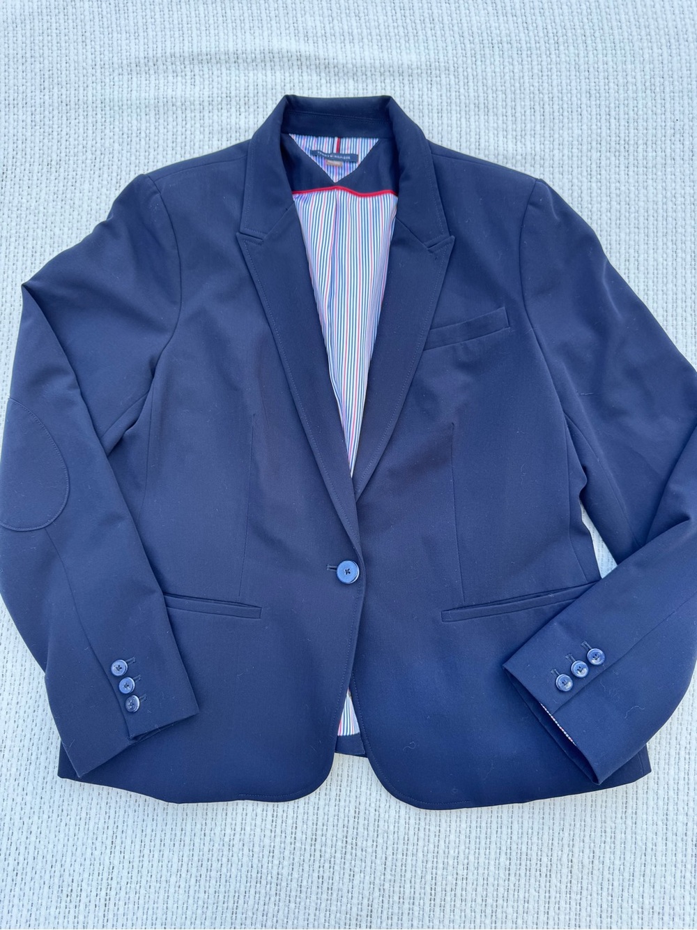 Tommy Hilfiger Women’s Navy Blue Blazer Heritage Peak Lapel – Size 16